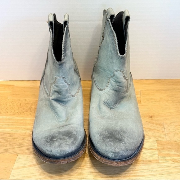 Liberty Black Distressed LB-711311 Western Cowboy Boots size 10.5 - Picture 2 of 7